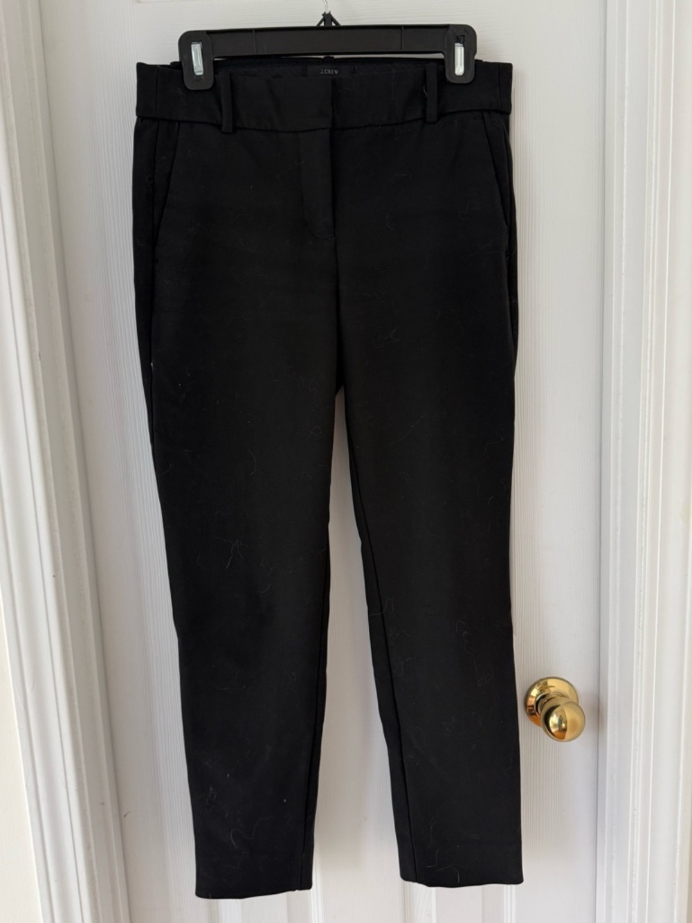 J. Crew Cameron Black Cropped Tailored Ankle Pants